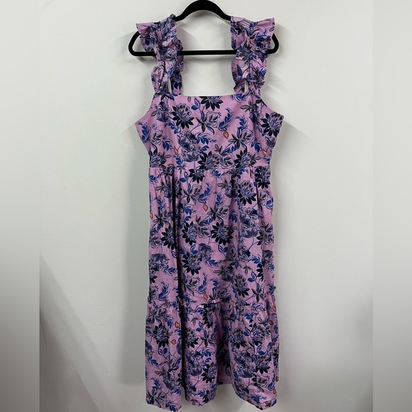 J. Crew Factory Square Neck Midi Dress - Picture 5 of 14